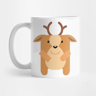 Cartoon Cool Deer Art Prints Mug